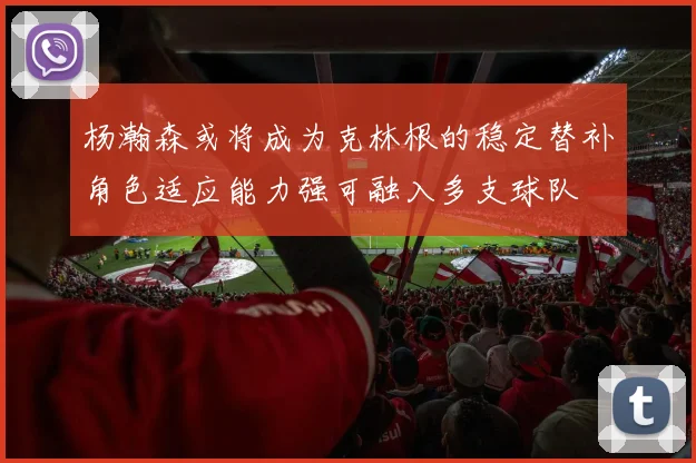 杨瀚森或将成为克林根的稳定替补角色适应能力强可融入多支球队